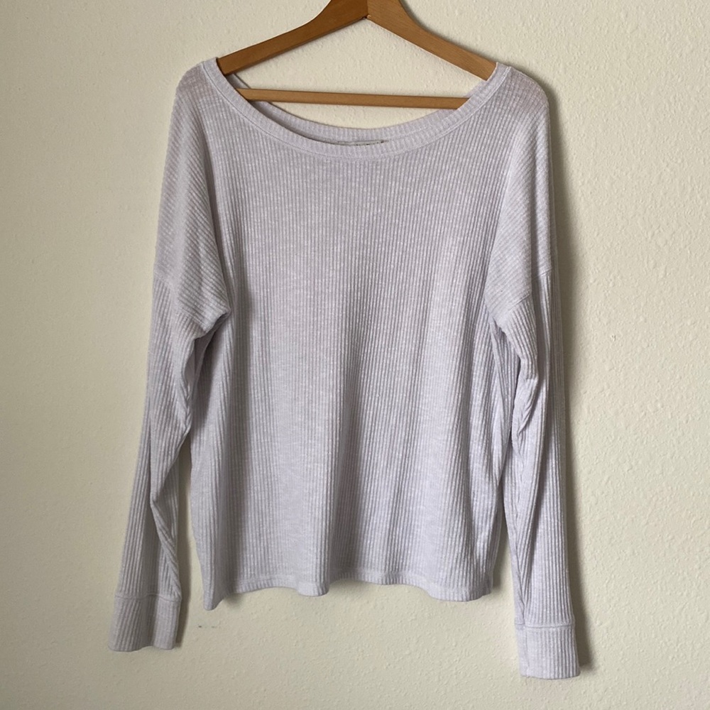 Abercrombie and Fitch White Long Sleeve Top